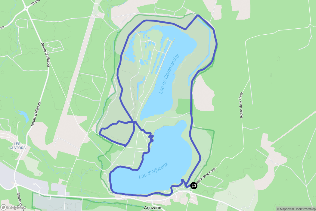 Morcenx-la-Nouvelle : carte du parcours de randonnée - France