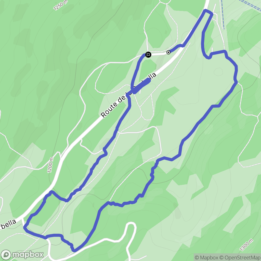Prémanon : carte du parcours de randonnée - France