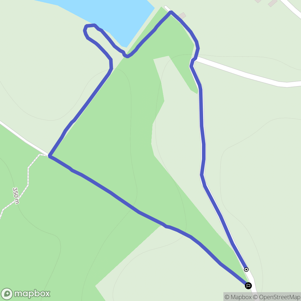 Courtenay : carte du parcours de randonnée - France