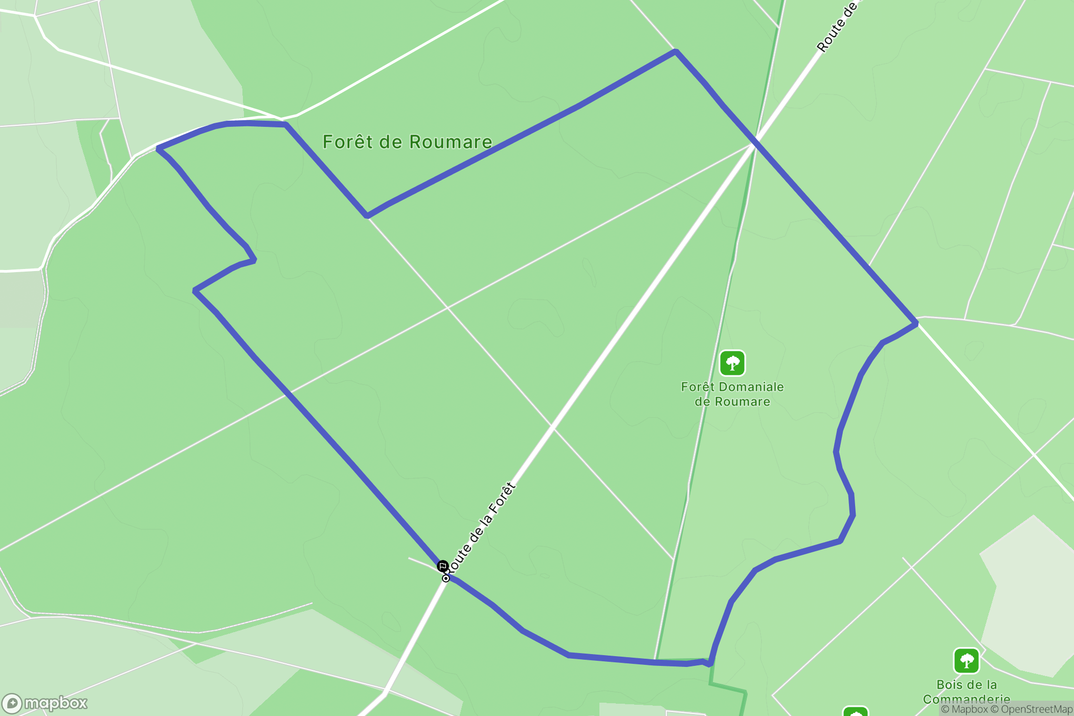 Sahurs : carte du parcours de randonnée - France
