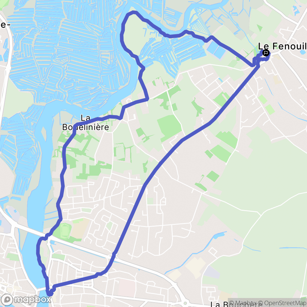 Le Fenouiller : carte du parcours de randonnée - France