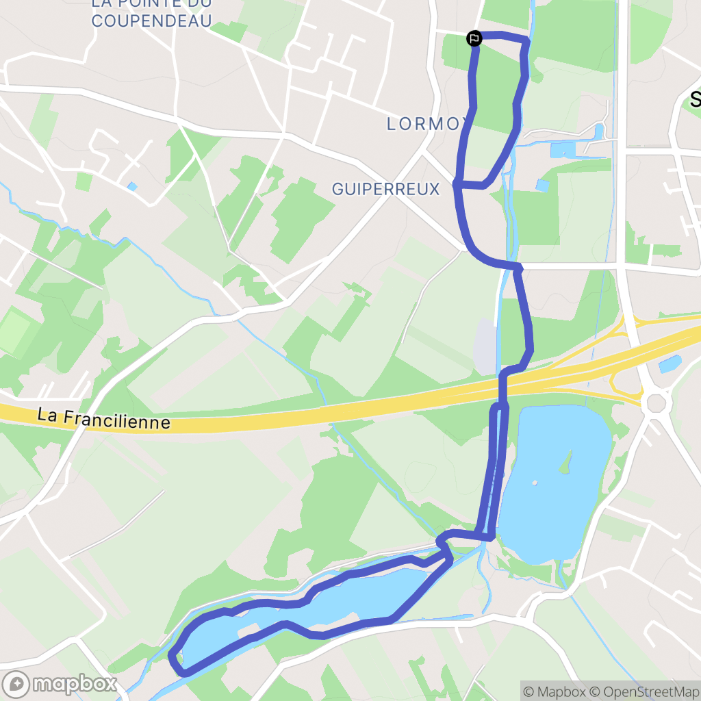 Longpont-sur-Orge : carte du parcours de randonnée - France