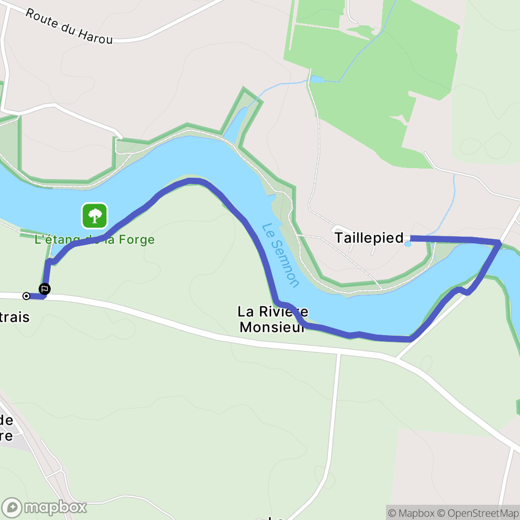 Martigné-Ferchaud : carte du parcours de randonnée - France