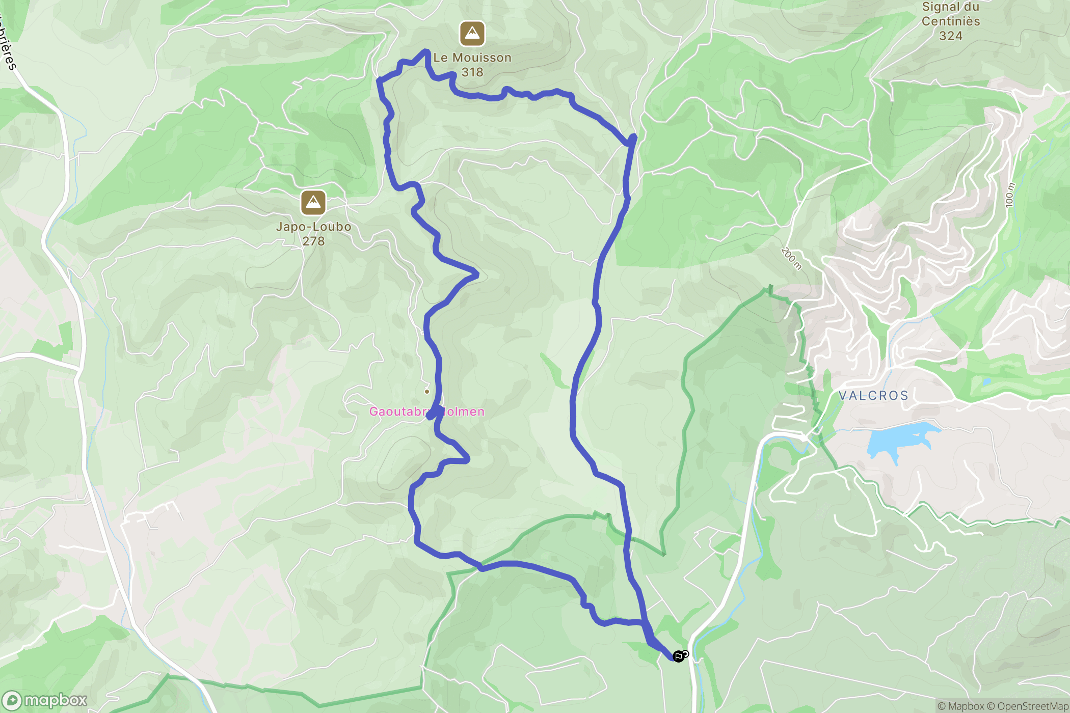 La Londe-les-Maures : carte du parcours de randonnée - France