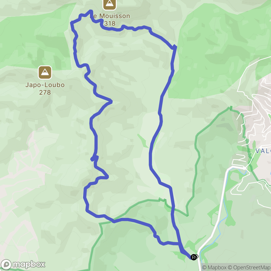 La Londe-les-Maures : carte du parcours de randonnée - France