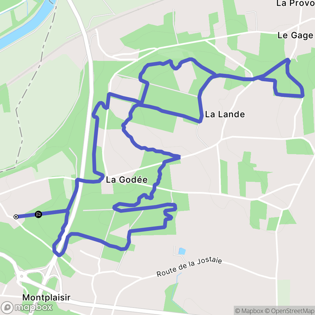 Saint-Nicolas-de-Redon : carte du parcours de randonnée - France
