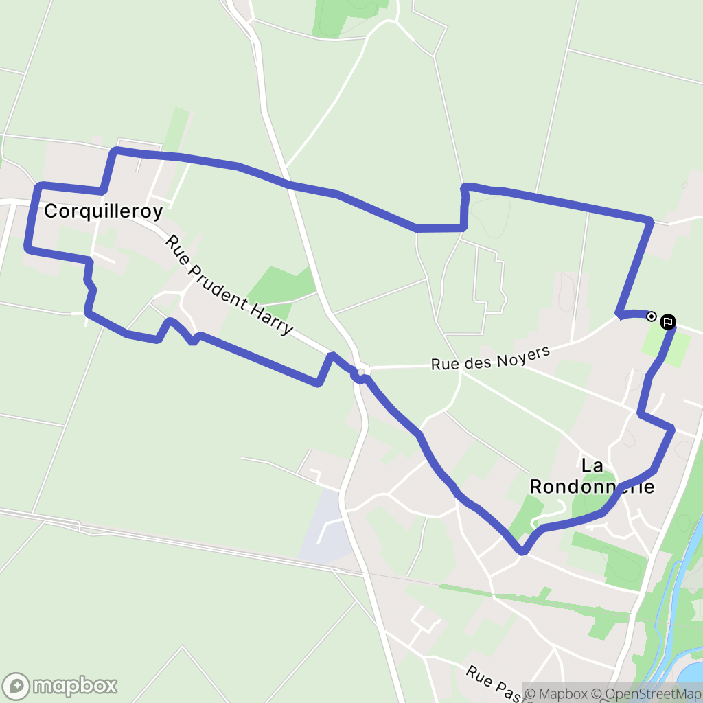 Cepoy : carte du parcours de randonnée - France