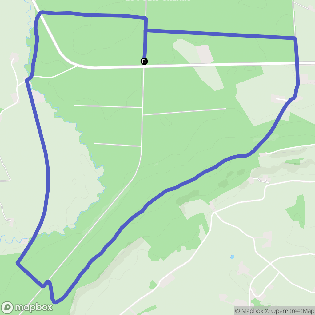 Saint-Symphorien : carte du parcours de randonnée - France