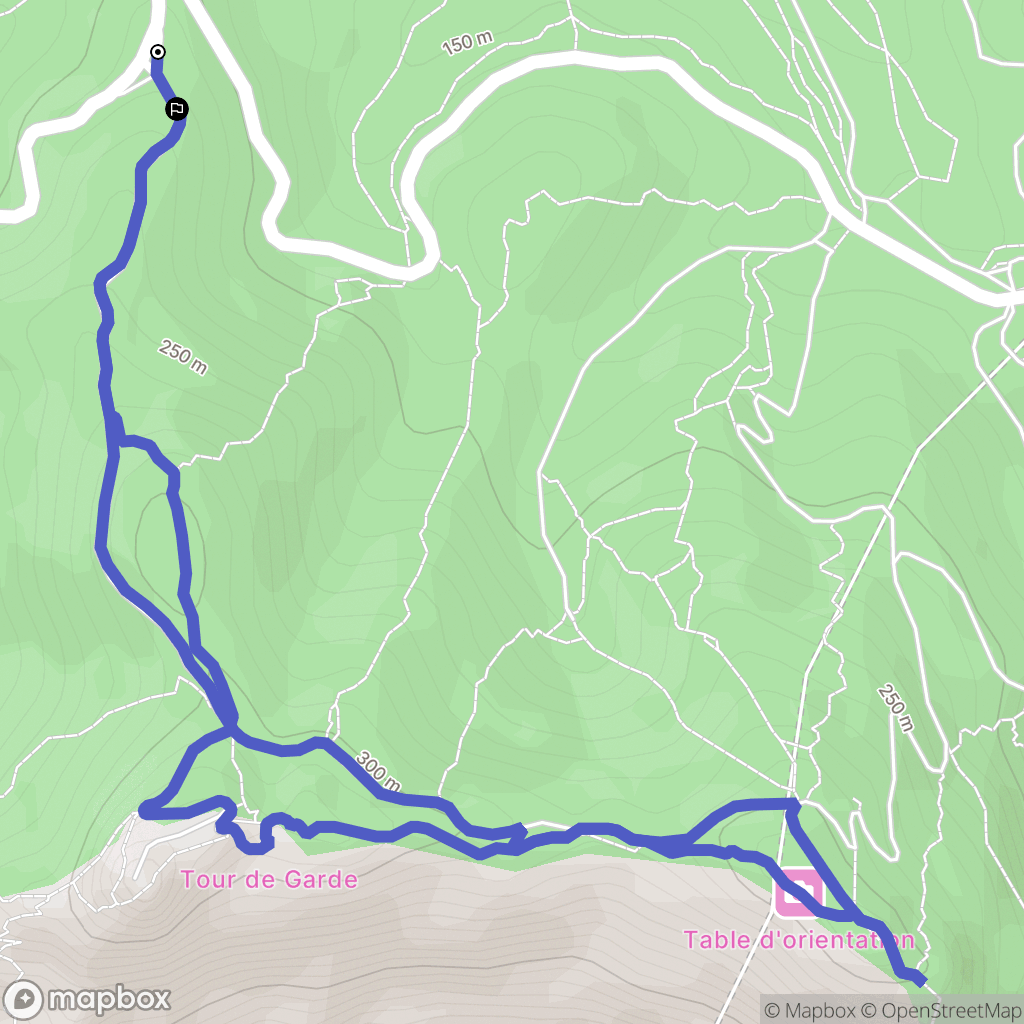 Six-Fours-les-Plages : carte du parcours de randonnée - France