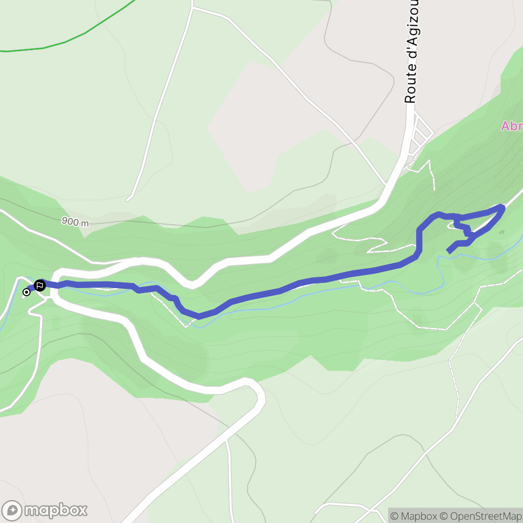 Le Brignon : carte du parcours de randonnée - France