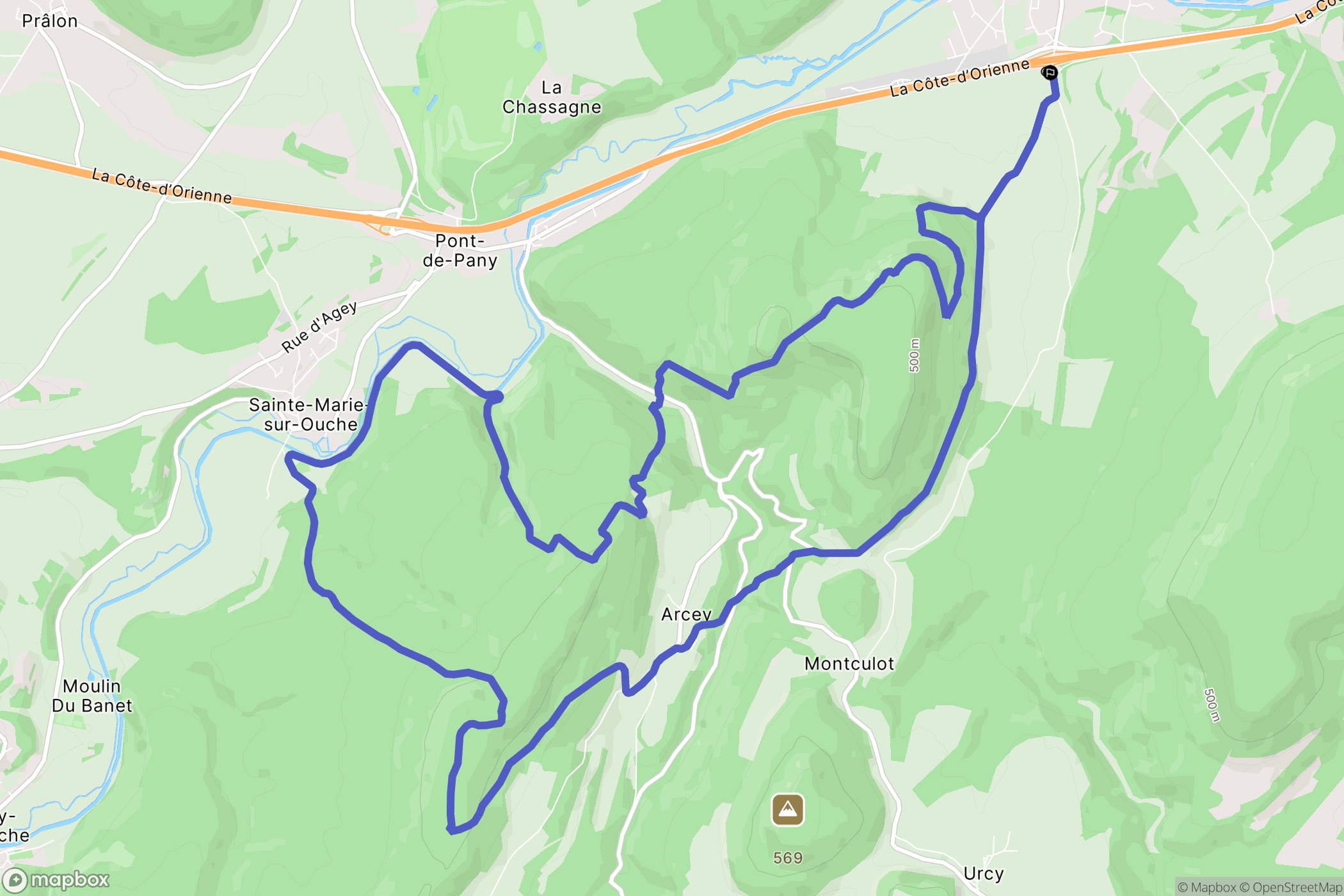 Fleurey-sur-Ouche: routekaart voor buitenactiviteiten - France