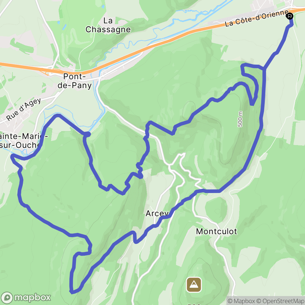 Fleurey-sur-Ouche: routekaart voor buitenactiviteiten - France