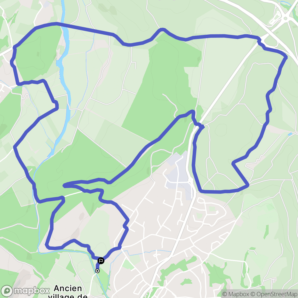 Teyran : carte du parcours de randonnée - France