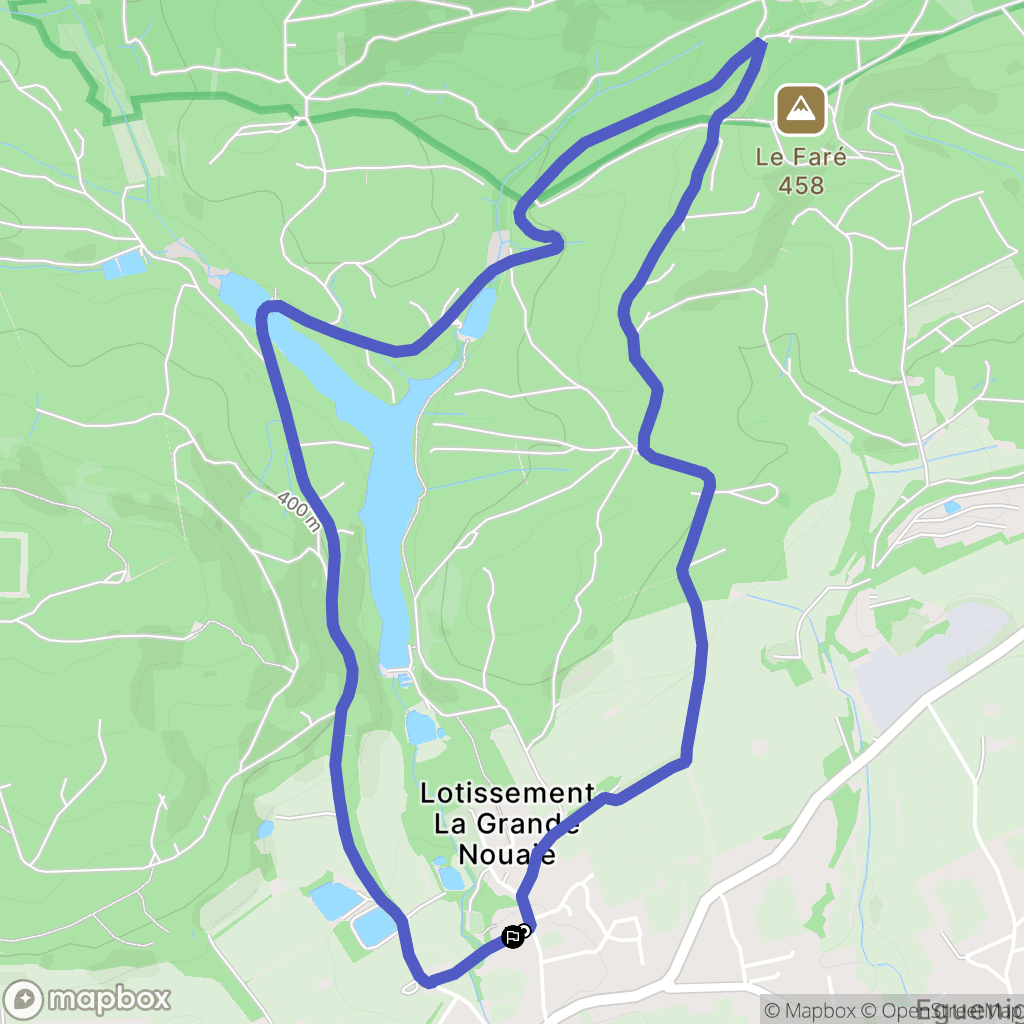 Roppe : carte du parcours de randonnée - France
