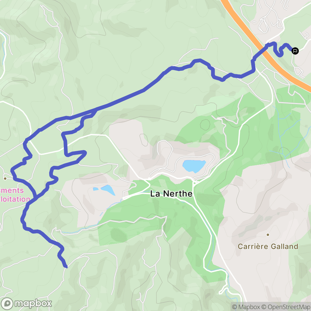 Les Pennes-Mirabeau : carte du parcours de randonnée - France