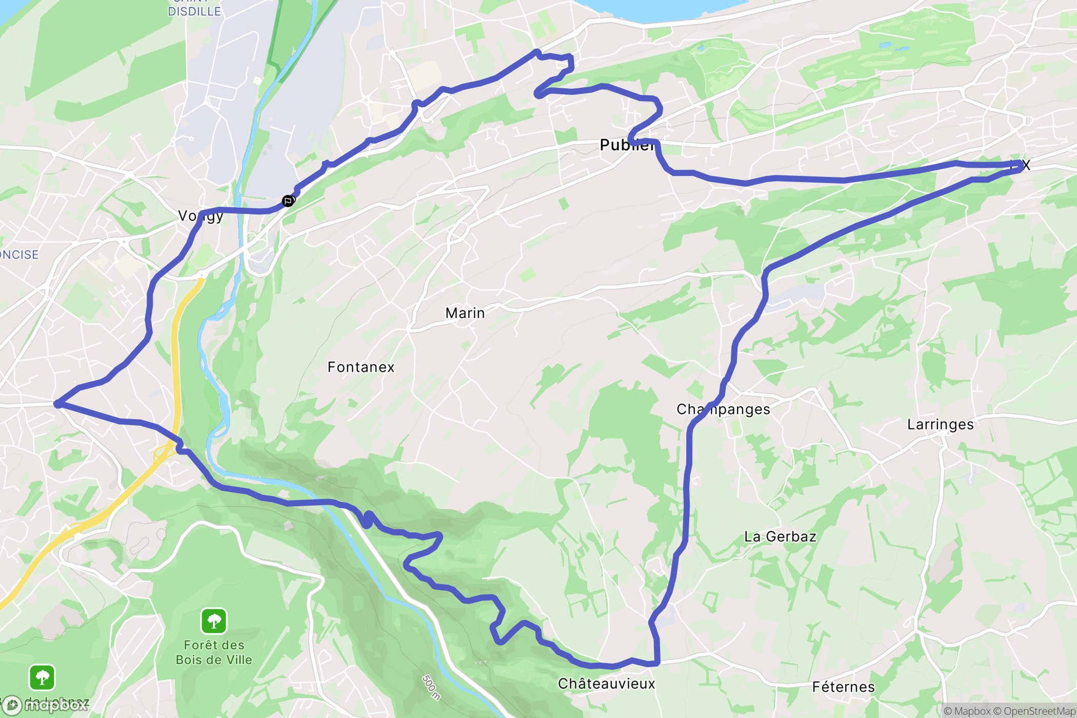 Publier : carte du parcours de randonnée - France
