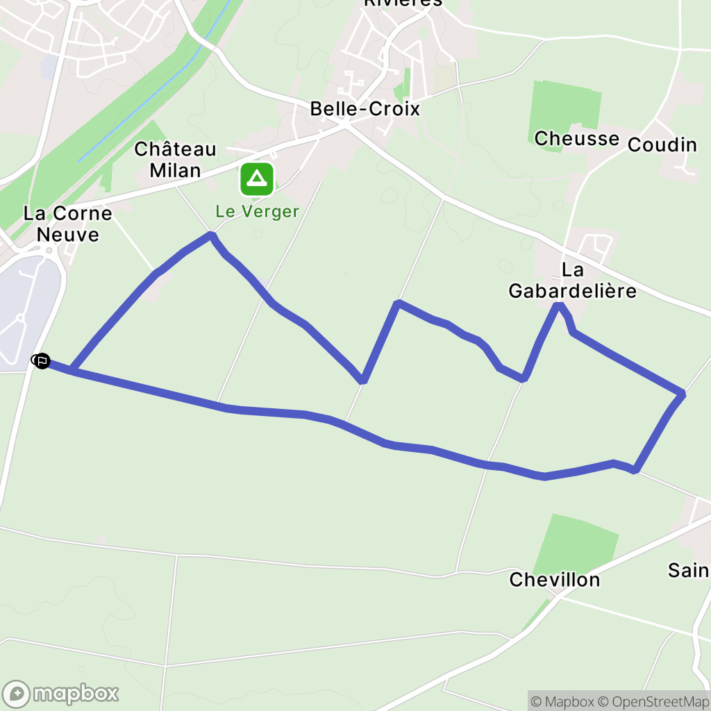 Dompierre-sur-Mer : carte du parcours de randonnée - France