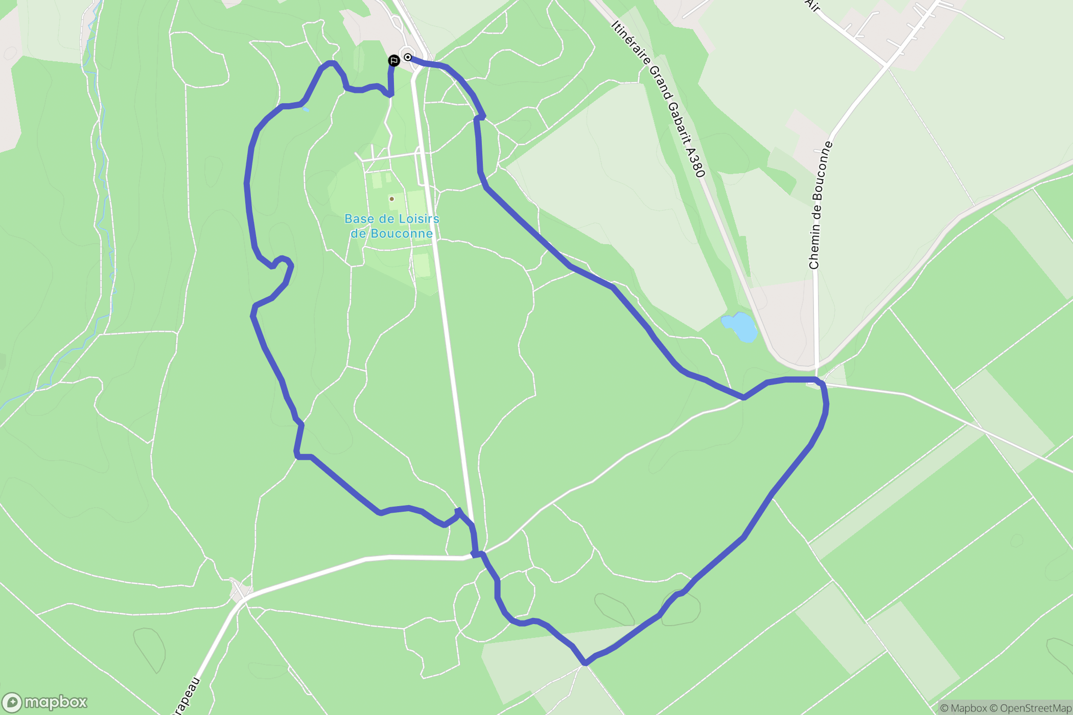 Montaigut-sur-Save : carte du parcours de randonnée - France