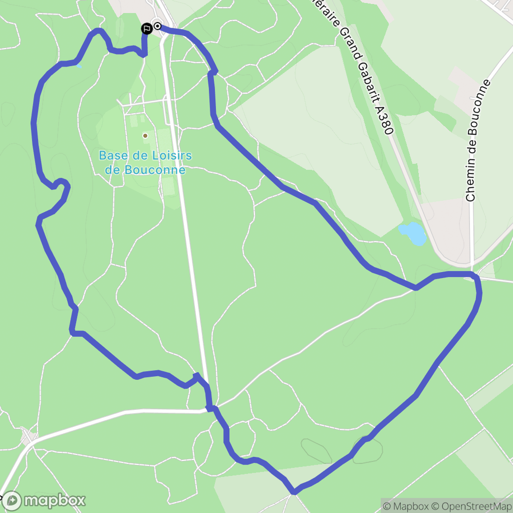 Montaigut-sur-Save : carte du parcours de randonnée - France