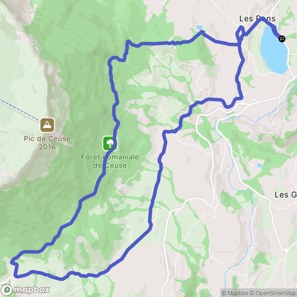 Pelleautier : carte du parcours de randonnée - France