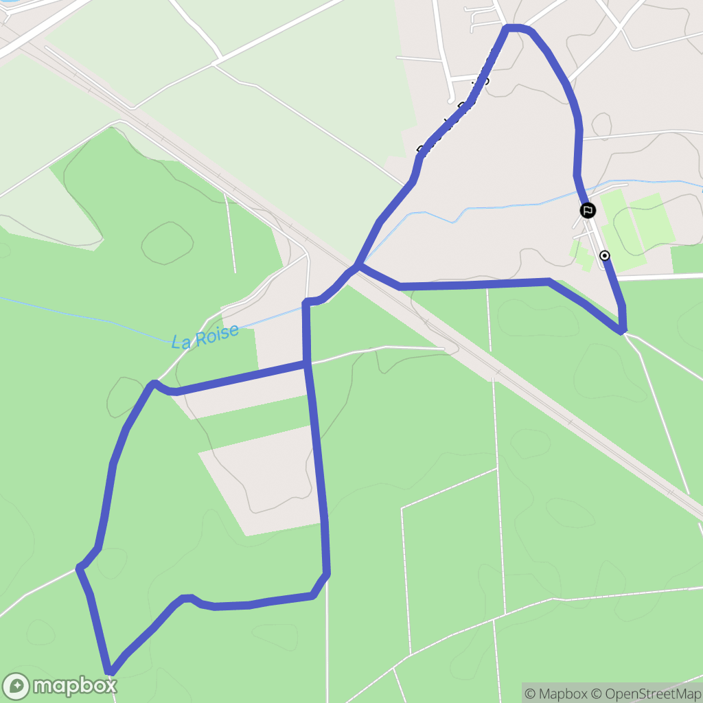 Vergigny : carte du parcours de randonnée - France