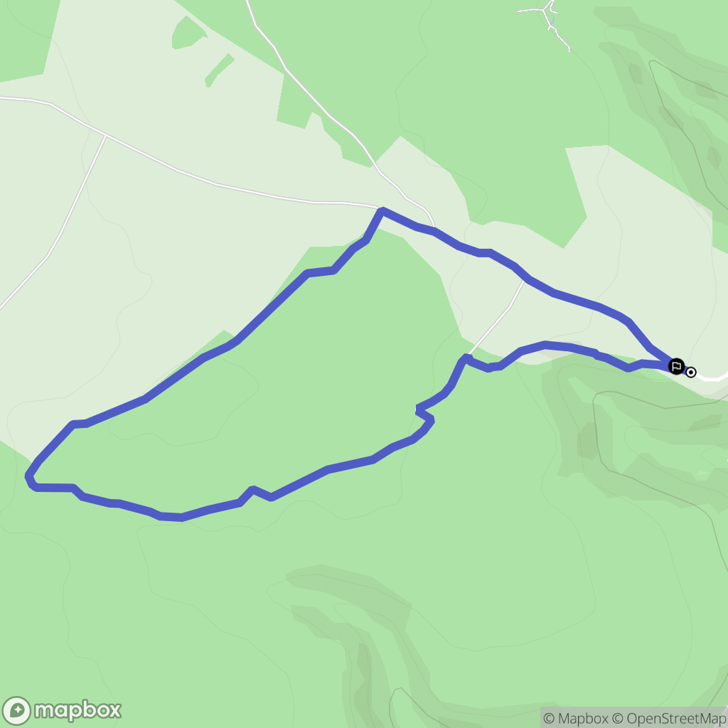Couchey : carte du parcours de randonnée - France