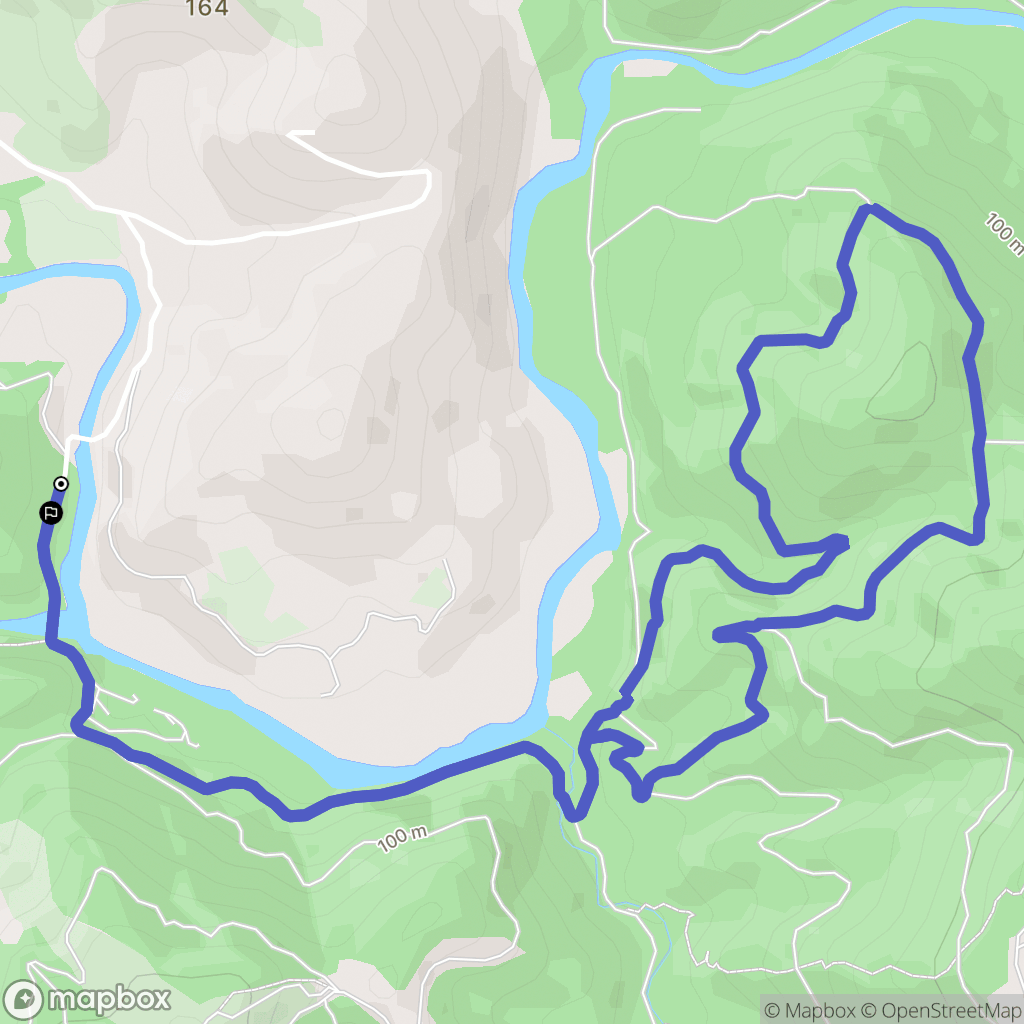 Les Arcs : carte du parcours de randonnée - France