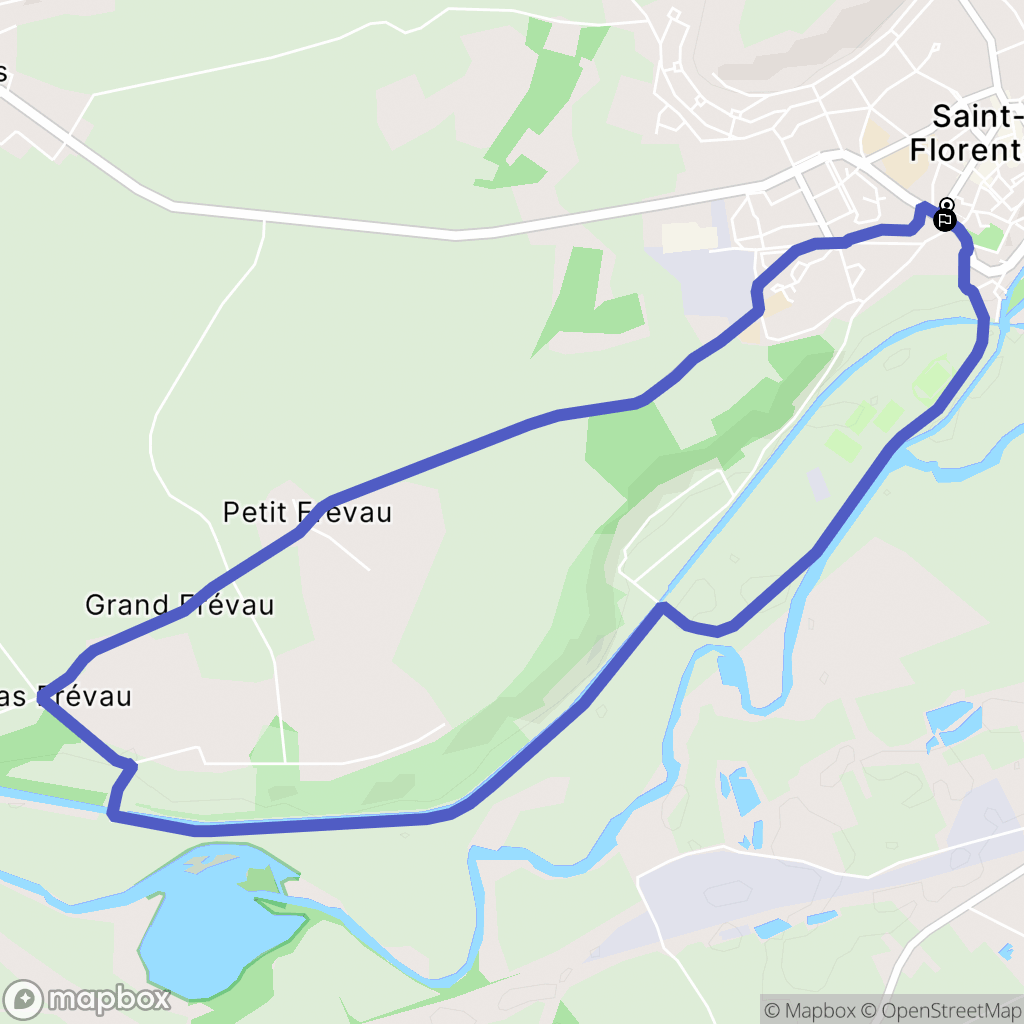 Saint-Florentin : carte du parcours de randonnée - France