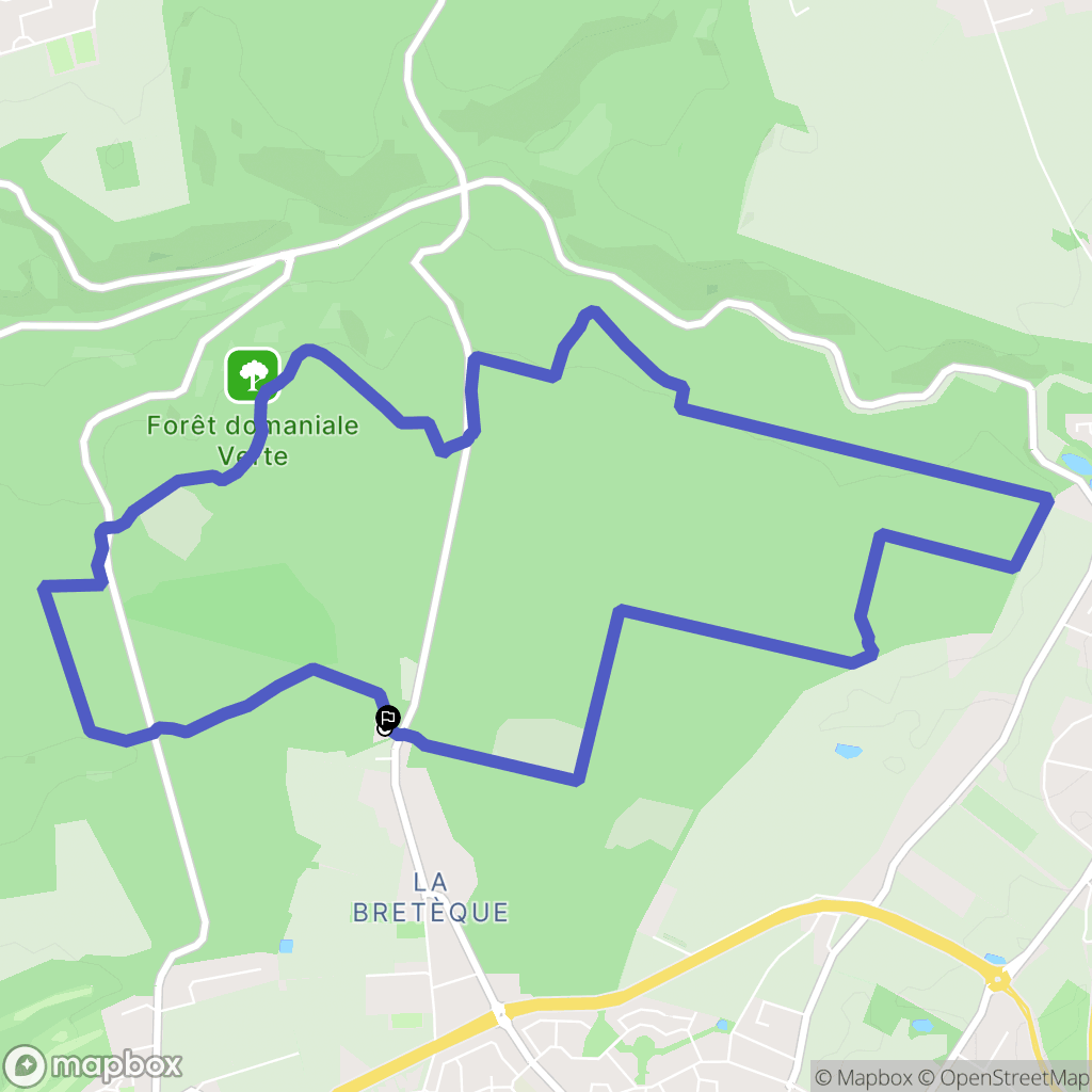 Bois-Guillaume : carte du parcours de randonnée - France