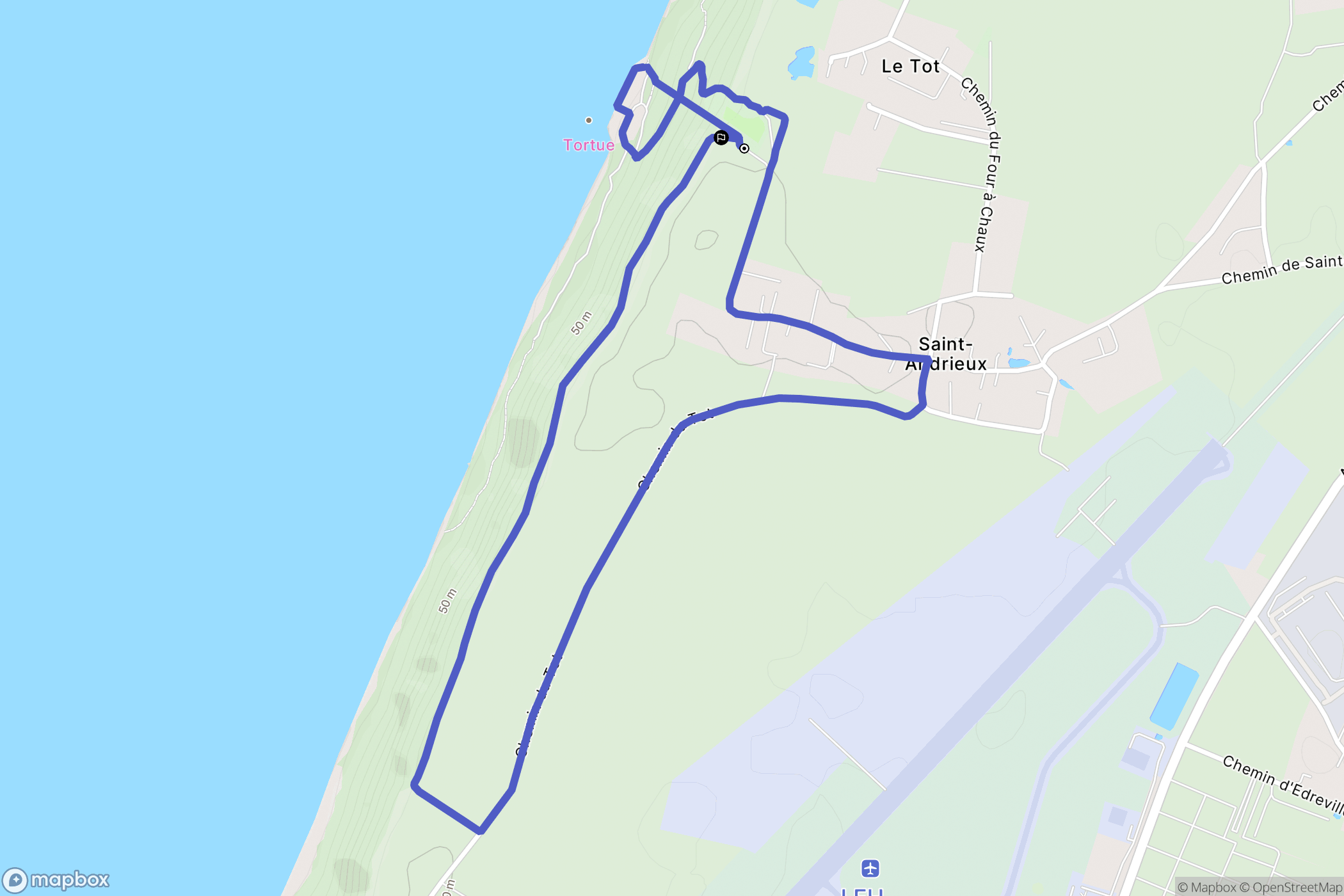 Octeville-sur-Mer: routekaart voor buitenactiviteiten - France