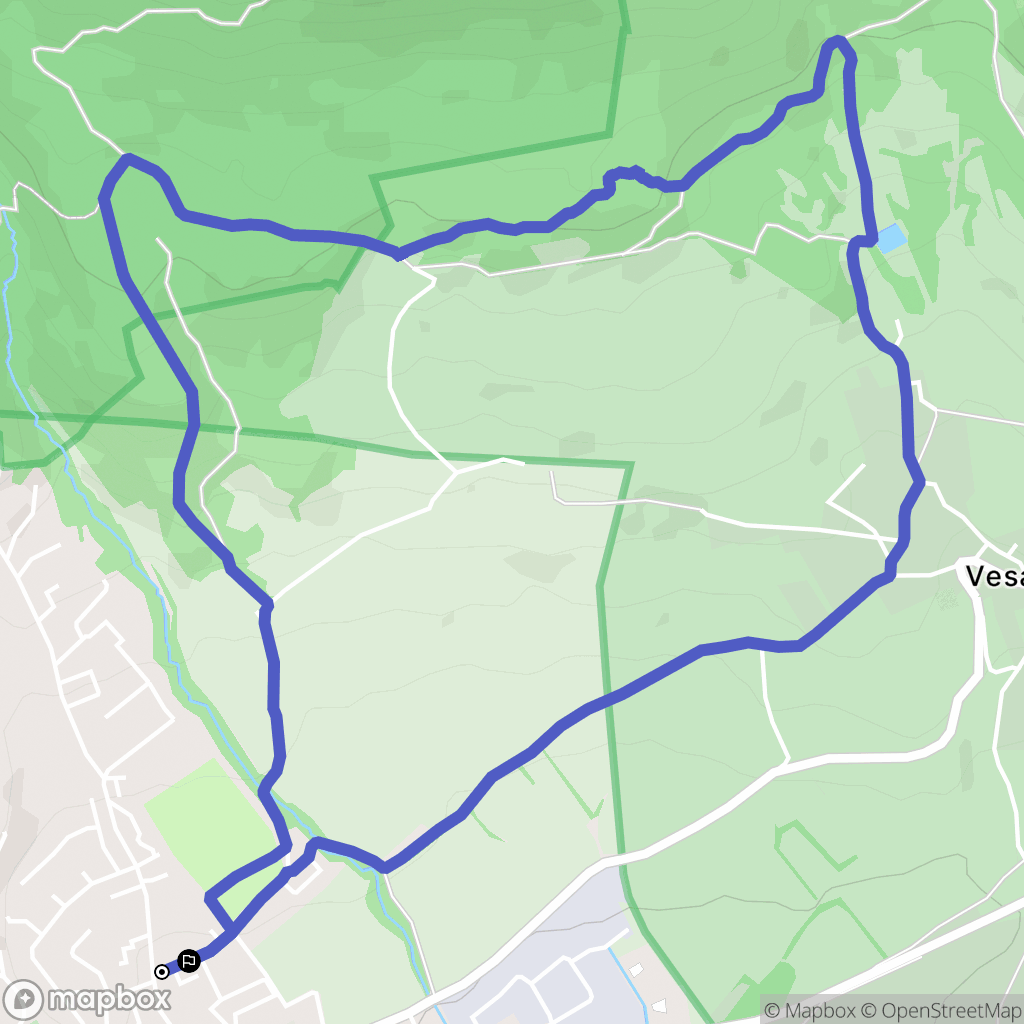 Gex : carte du parcours de randonnée - France