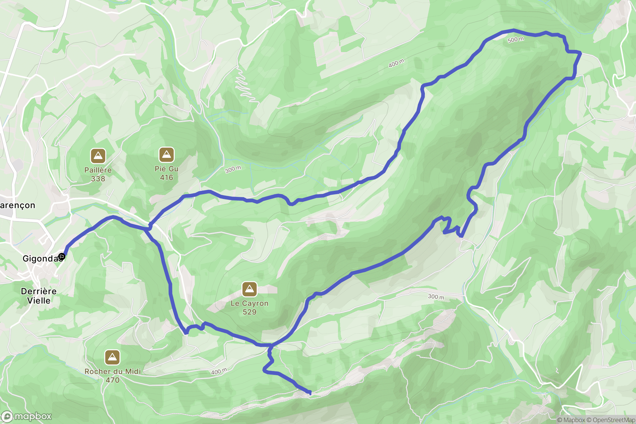 Gigondas: routekaart voor buitenactiviteiten - France