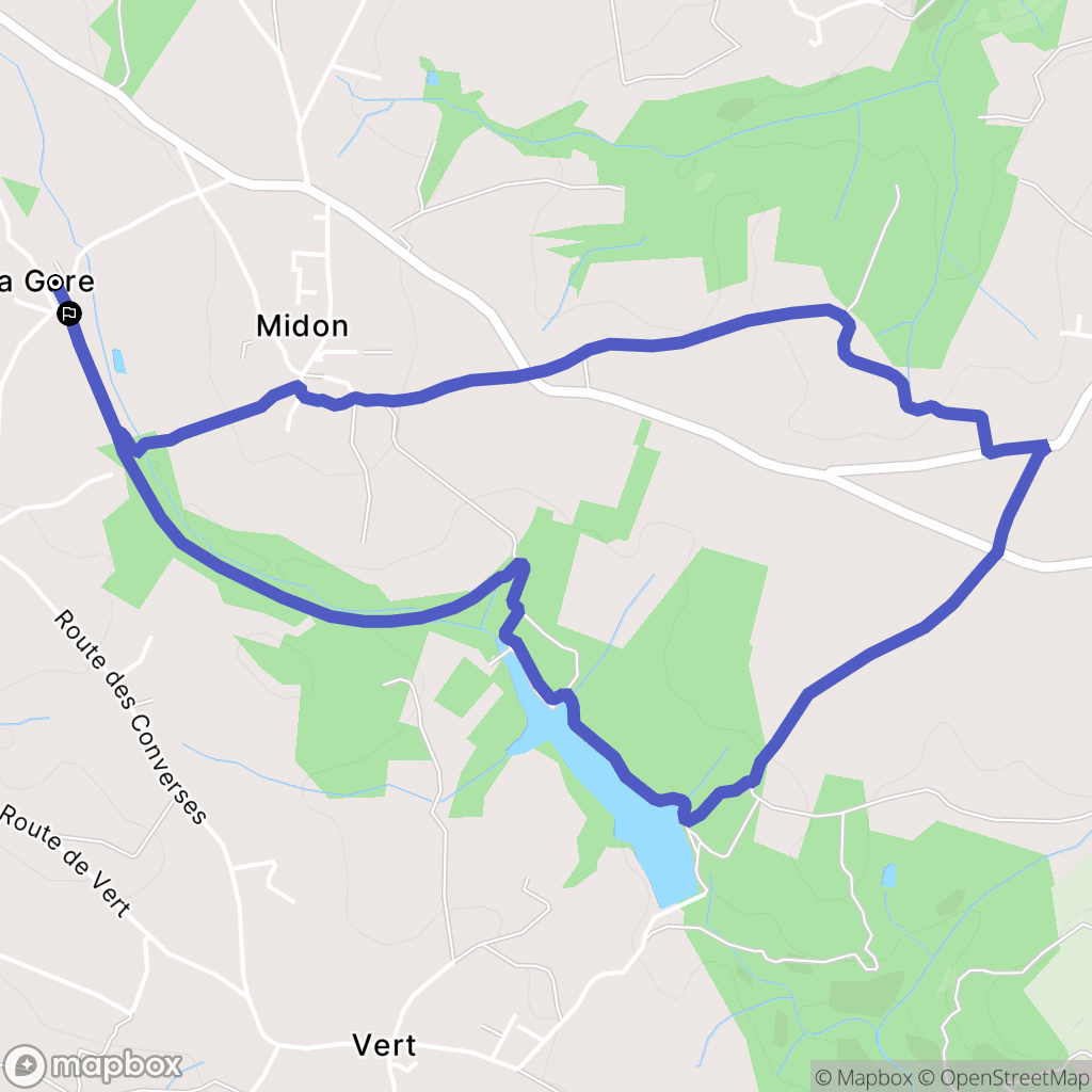 Vernosc-lès-Annonay : carte du parcours de randonnée - France