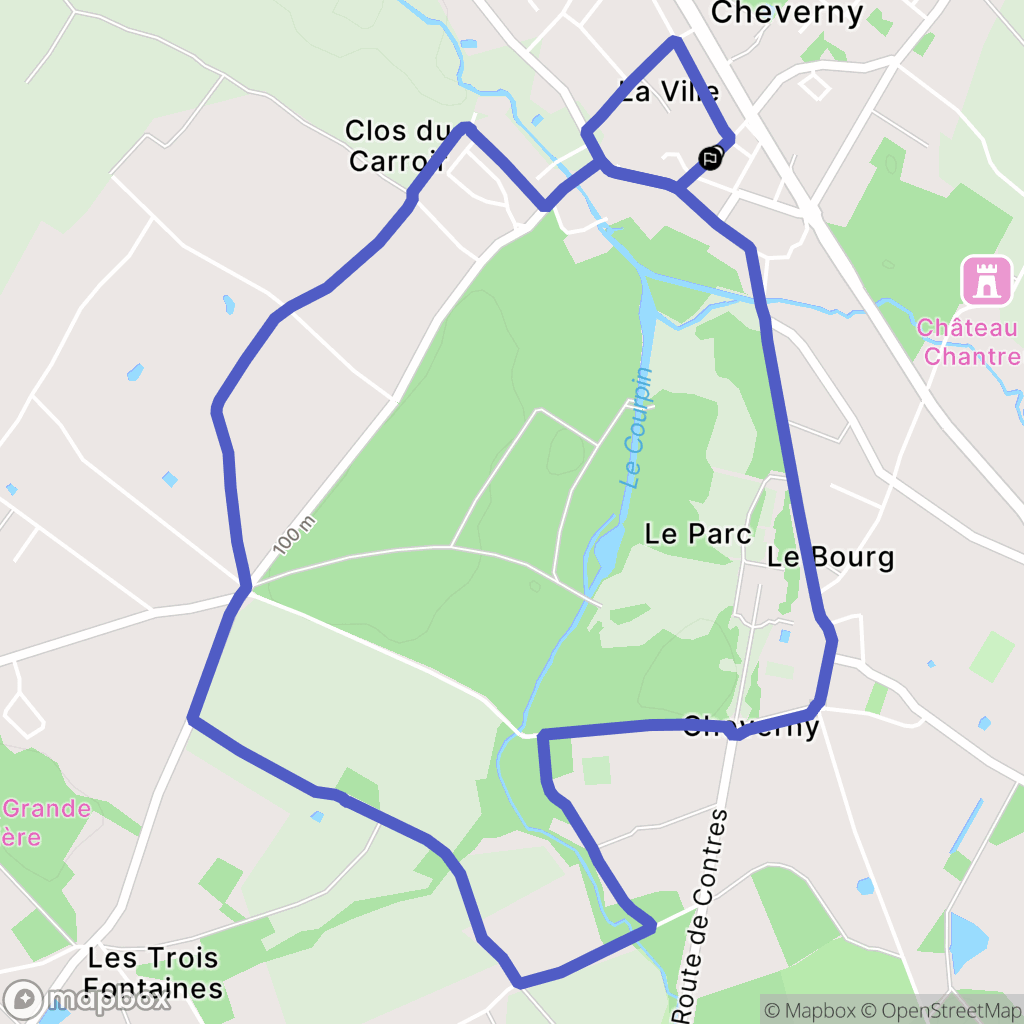 Cour-Cheverny: routekaart voor buitenactiviteiten - France