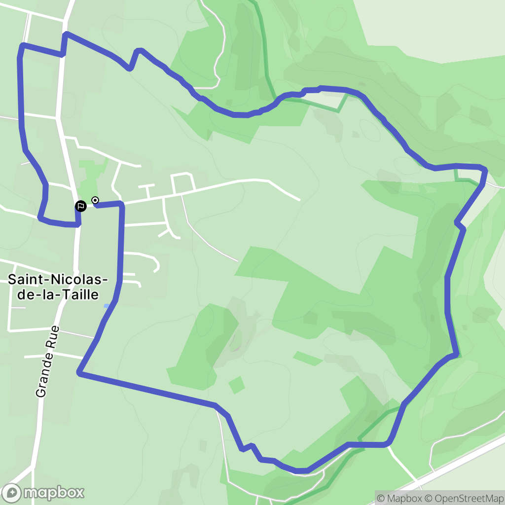 Saint-Nicolas-de-la-Taille : carte du parcours de randonnée - France