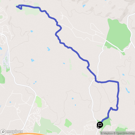 Puget-sur-Argens : carte du parcours de randonnée - France
