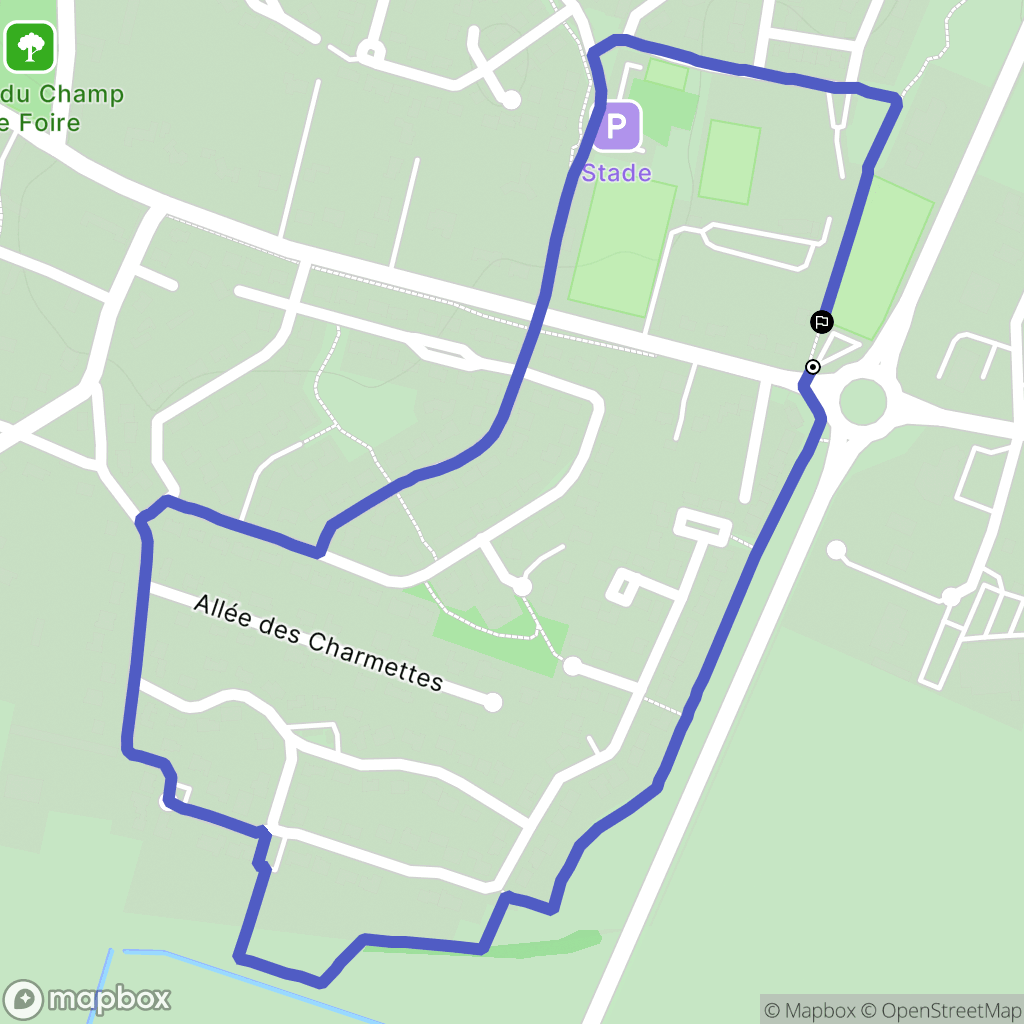 Angles : carte du parcours de randonnée - France