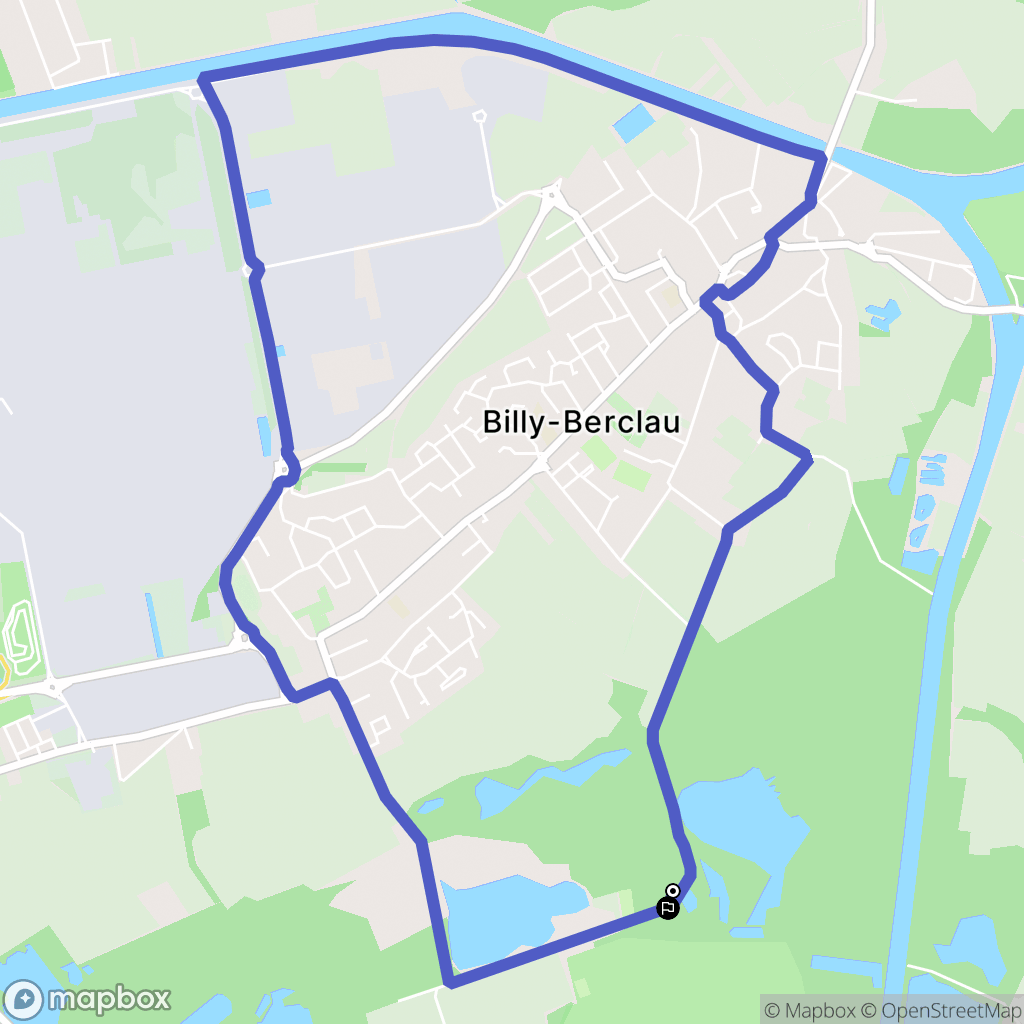 Wingles : carte du parcours de randonnée - France
