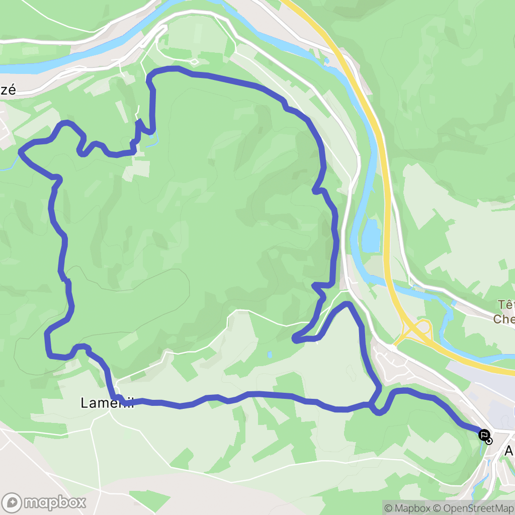 Arches : carte du parcours de randonnée - France