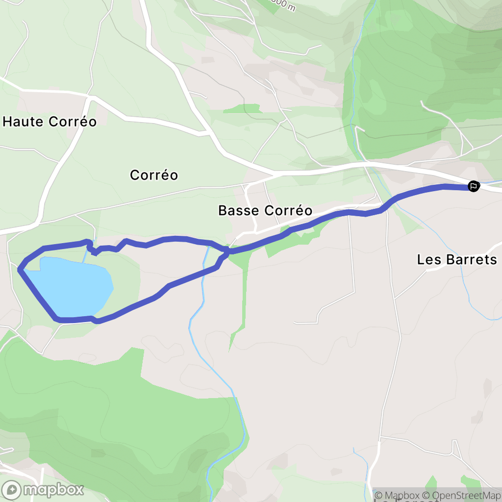 Gap : carte du parcours de randonnée - France