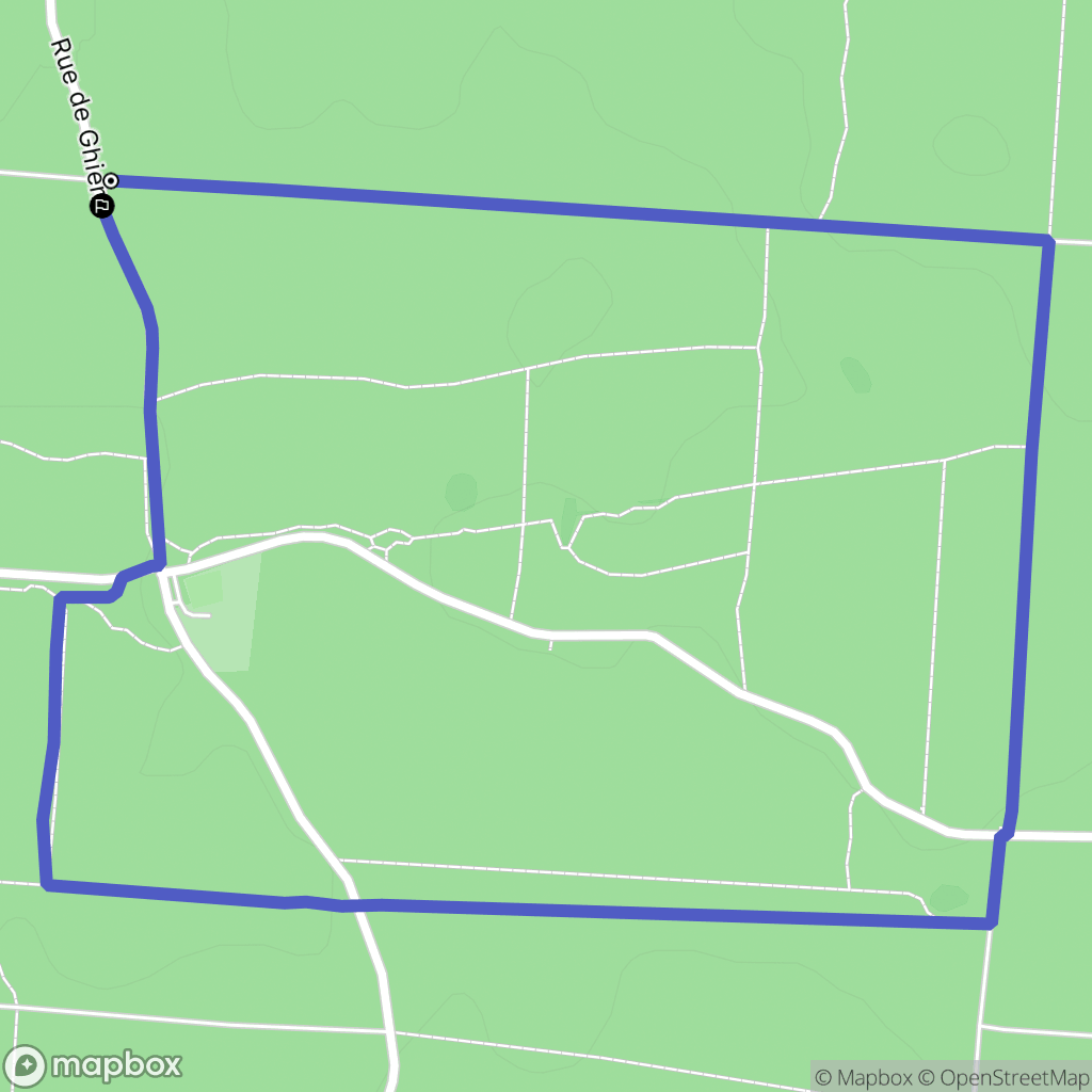 Marchiennes : carte du parcours de randonnée - France