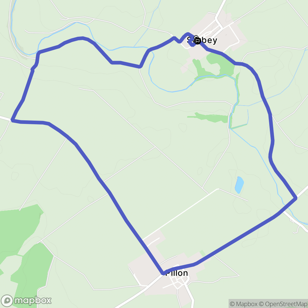 Sorbey : carte du parcours de randonnée - France