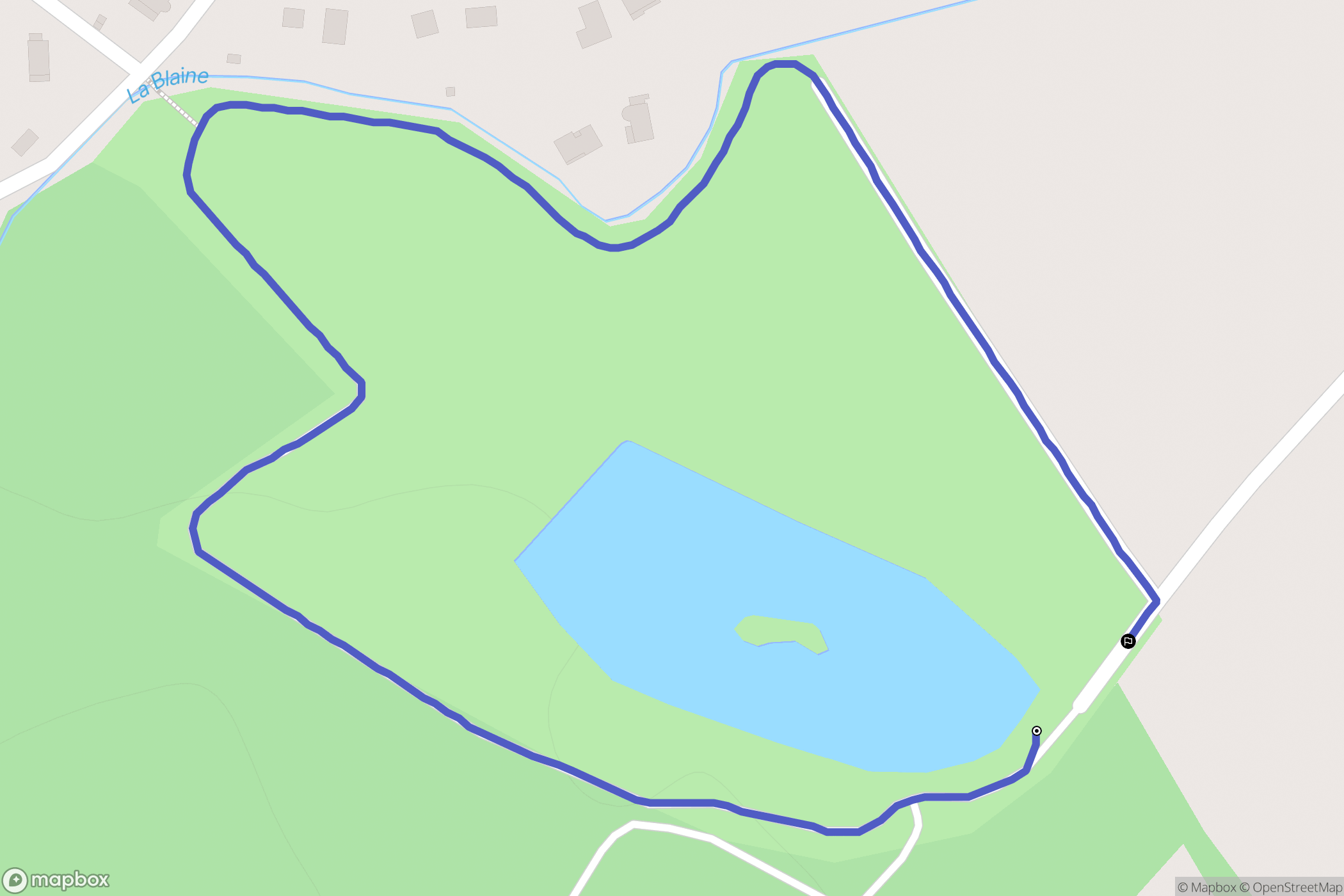 Foucherans : carte du parcours de randonnée - France