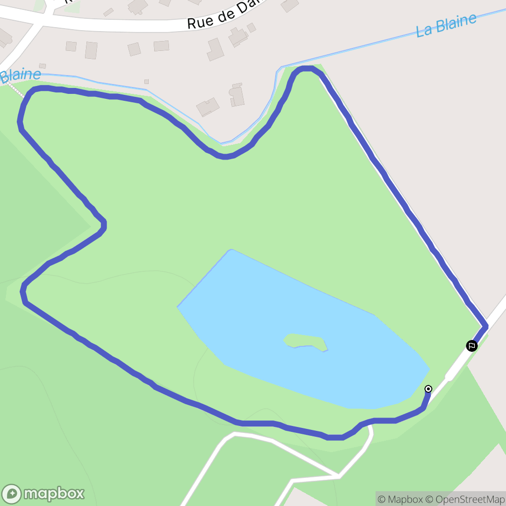 Foucherans : carte du parcours de randonnée - France