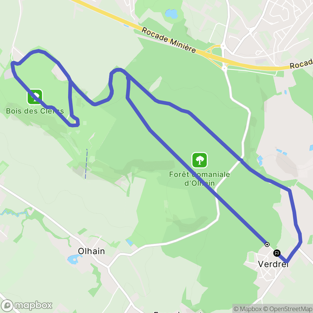 Fresnicourt-le-Dolmen : carte du parcours de randonnée - France