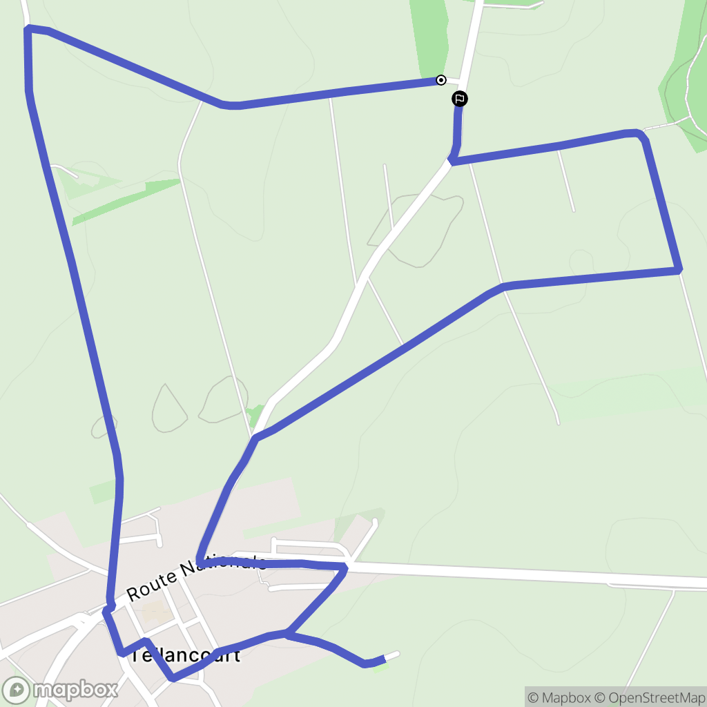 Saint-Pancré : carte du parcours de randonnée - France