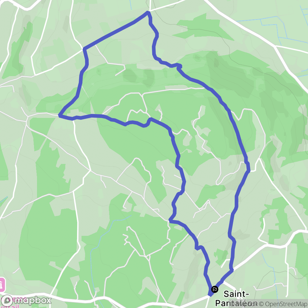 Gordes : carte du parcours de randonnée - France