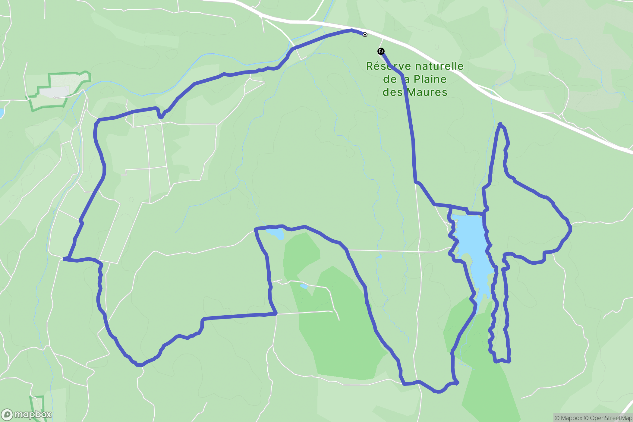 Le Cannet-des-Maures : carte du parcours de randonnée - France