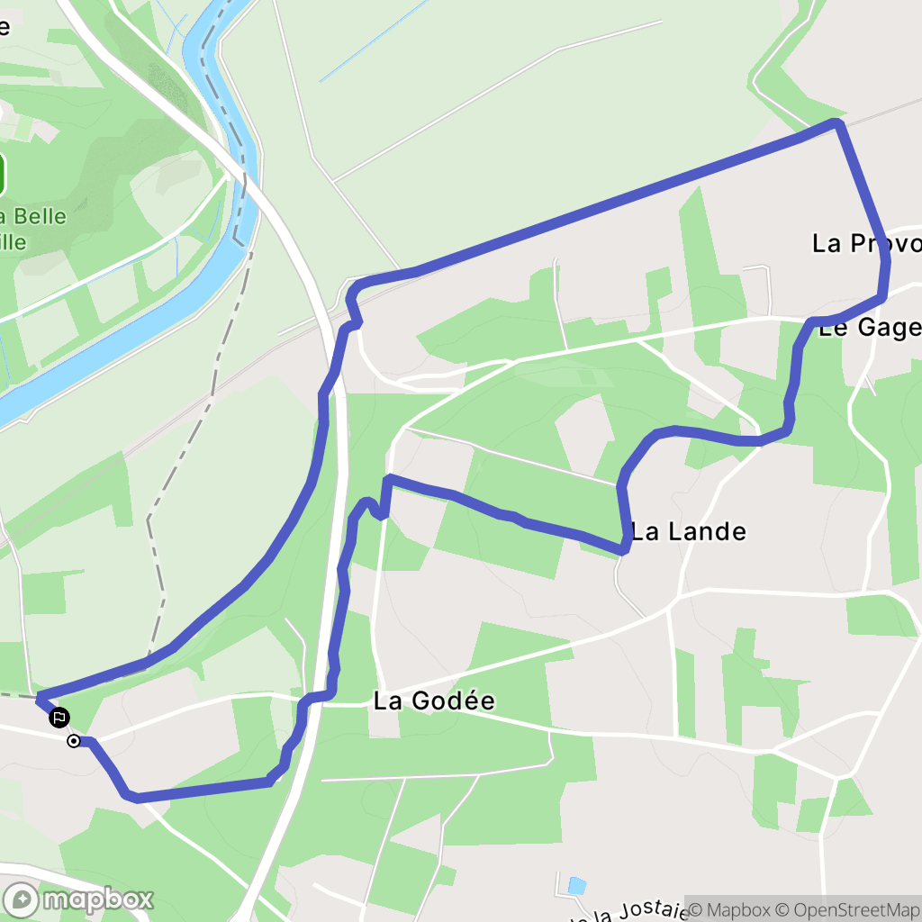 Saint-Nicolas-de-Redon : carte du parcours de randonnée - France