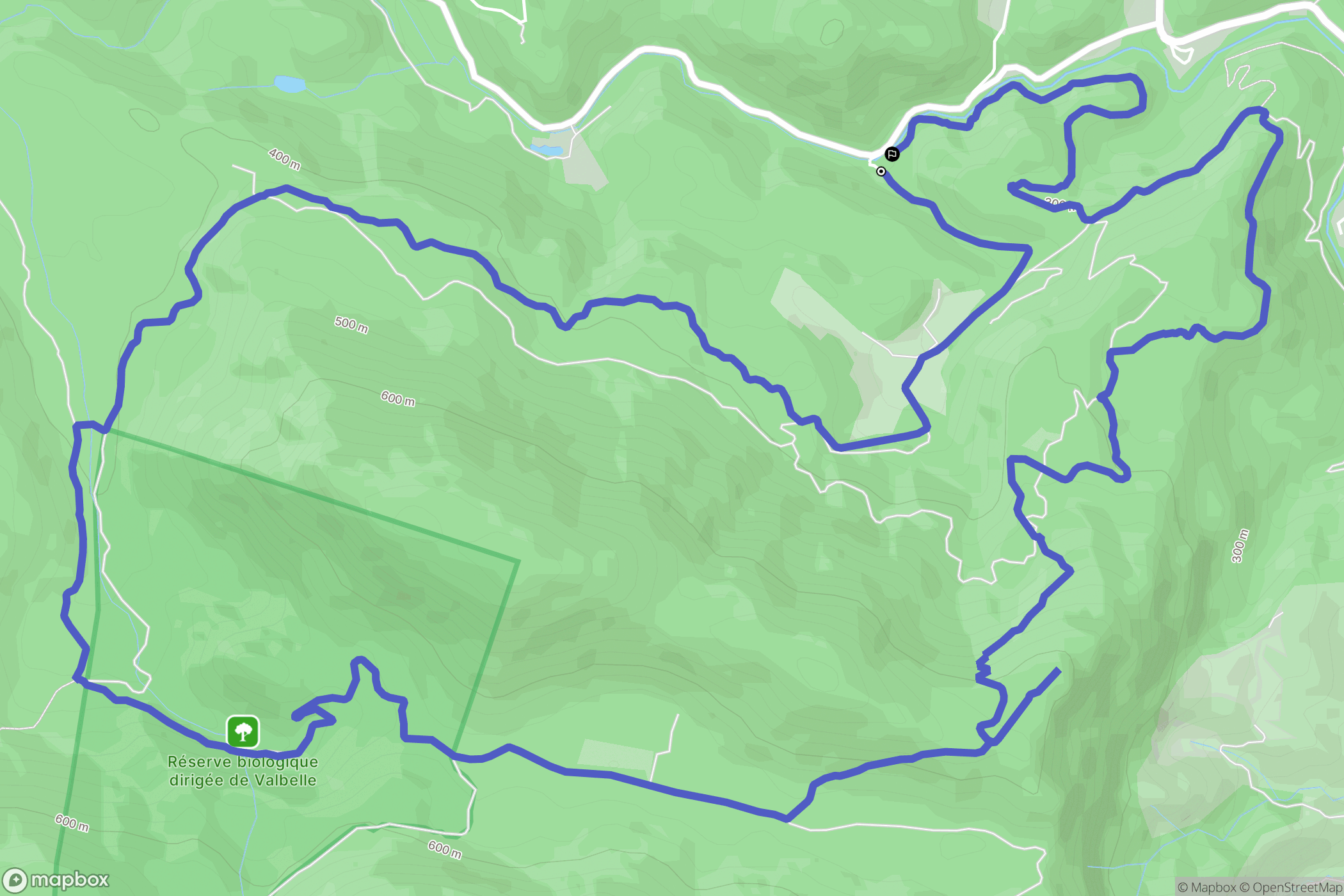 Méounes-lès-Montrieux : carte du parcours de randonnée - France
